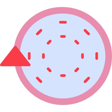 Plasmid modern simgesi, vektör illüstrasyonu