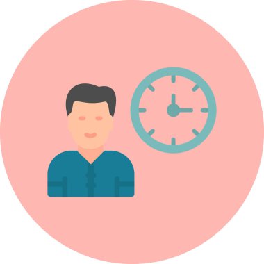 Çalışma Saati, zaman yönetimi vektör illüstrasyonu