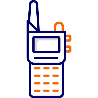 Walkie talkie kutsal kişilerin resmi, vektör çizim