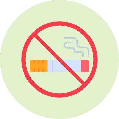 No smoking modern vector icon illustration