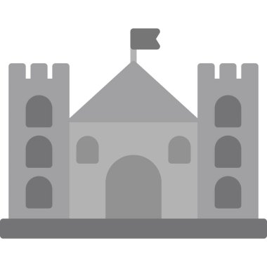 kale ikonu vektör illüstrasyonu