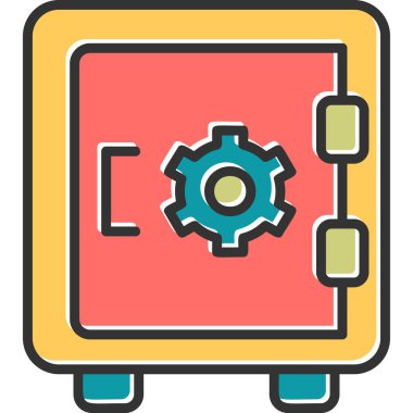 Security Box  icon vector illustration