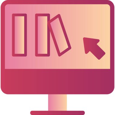 Bilgisayar ekranı. Web simgesi