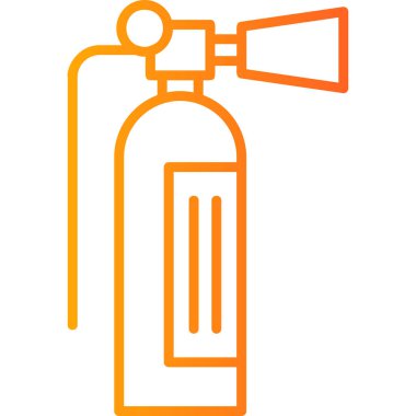 Yangın söndürücü ağ ikonu vektör resimlemesi