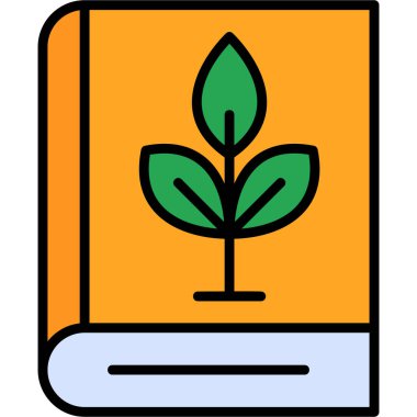 Kitap simgesi, modern tasarım illüstrasyonu