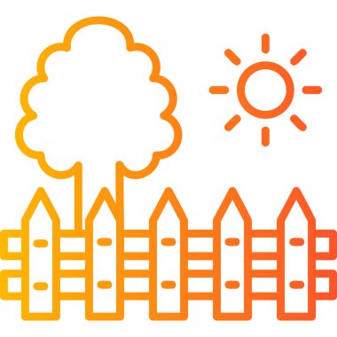 çit ağ simgesi basit vektör çizimi