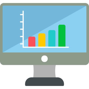 Bar Chart. web icon simple design