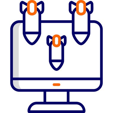 Ddos modern simgesi, vektör çizimi\\