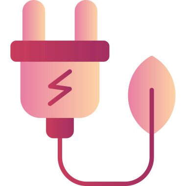 Yeşil Enerji Ağı simgesi basit bir illüstrasyon