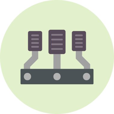 Araba hızlandırıcısı modern simge, vektör illüstrasyonu