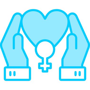 Güvenli Kadın ağ ikonu vektör illüstrasyonu