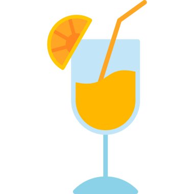 Kokteyl. Web simgesi basit illüstrasyon