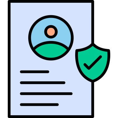 Belge. Web simgesi basit illüstrasyon