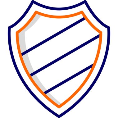 kalkan ikon vektör illüstrasyonu