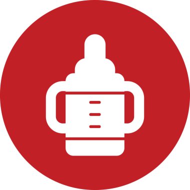 bebek besleme şişesi, grafik illüstrasyon  