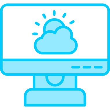 Hava durumu modern simgesi, vektör illüstrasyonu