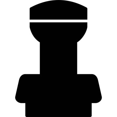 Damga modern simge, vektör illüstrasyonu