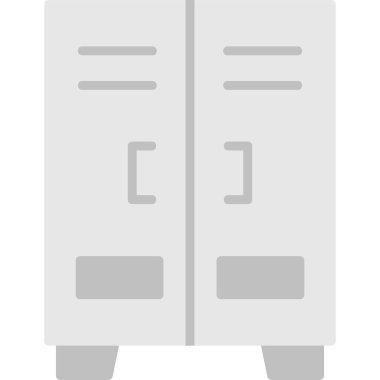 Dolaplar modern simge, vektör illüstrasyonu