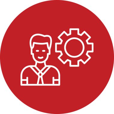 Manager, Businessman User logo, simple icon for web page 