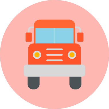 Okul servisi modern simge, vektör illüstrasyonu