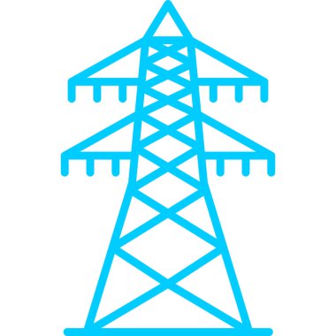 elektrik güç kulesi ikon vektör illüstrasyon tasarımı
