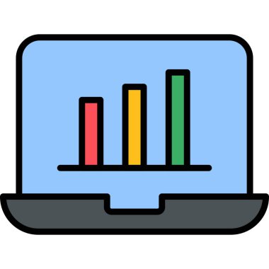 Bilgisayar. Web simgesi basit illüstrasyon