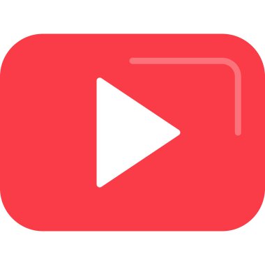 Çal düğmesi modern simge, vektör illüstrasyonu