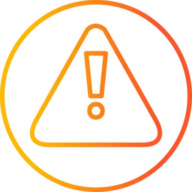 uyarı işareti simgesi, vektör illüstrasyonu