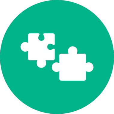 Bulmaca simgesi vektör çizimi