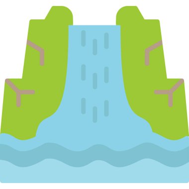 vector illustration of a green island