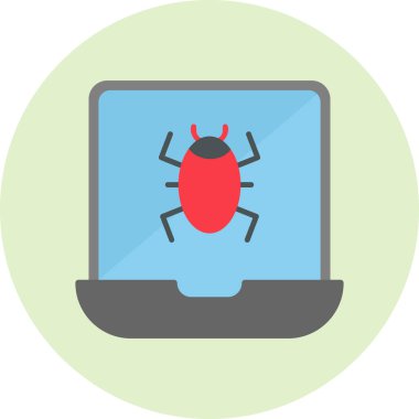 Bilgisayar. Web simgesi basit illüstrasyon