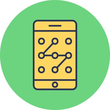 graphic art illustration of Mobile Pattern Lock