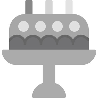cake icon. simple web illustration