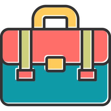 Portföy. Web simgesi basit illüstrasyon