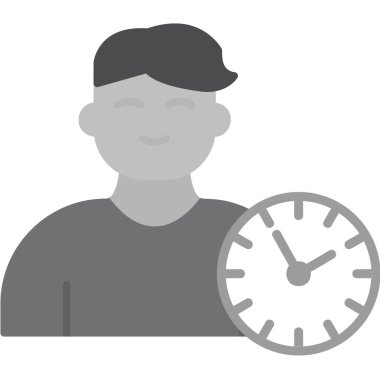 vector illustration of time management modern icon in design