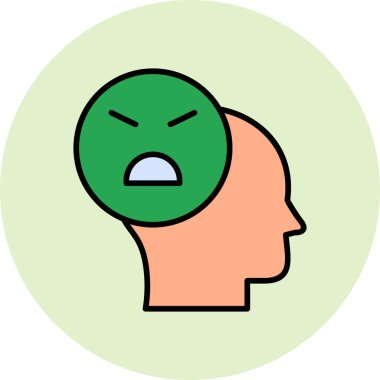 yüz simgesi, vektör çizimi