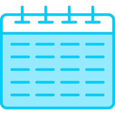 Takvim simgesi, vektör illüstrasyonu basit tasarım