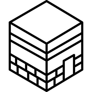 Kabe modern simgesi, vektör illüstrasyonu