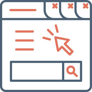 Webpage web icon, vector illustration