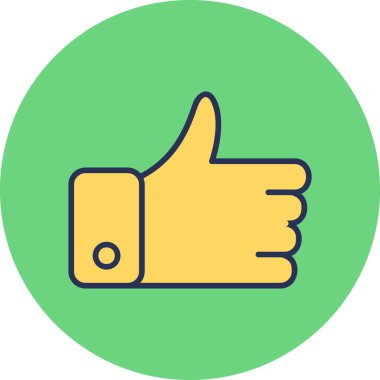 trend biçimi izole edilmiş arkaplanda başparmak simgesi