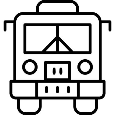 tren. Web simgesi basit illüstrasyon