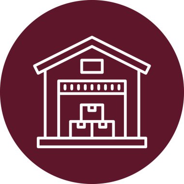 Bir depolama simgesinin vektör çizimi