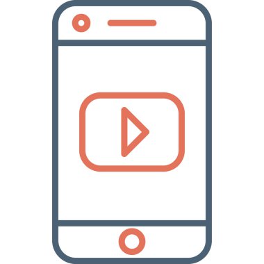 Sosyal ortam simgesi vektör illüstrasyonu