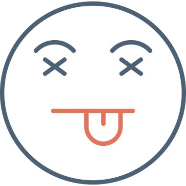 üzgün yüz ifadesi vektör simgesi