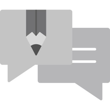 Sohbet ikonu vektör çizimi. Forum 