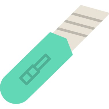 Cutter web simgesi basit illüstrasyon