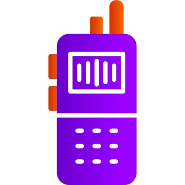 walkie talkie flat icon, simple illustration