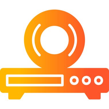 CD Oynatıcı modern simge vektör illüstrasyonu