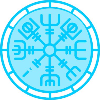 Runik Web simgesi vektör illüstrasyonu