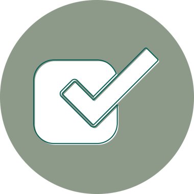 İşaretli simge, modern tasarım illüstrasyonu